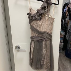 Brand New BCBG Runway One  Lace Pleated Dress